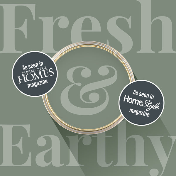 Overhead shot of a tin of Emerald Bay from Zhoosh Paints.