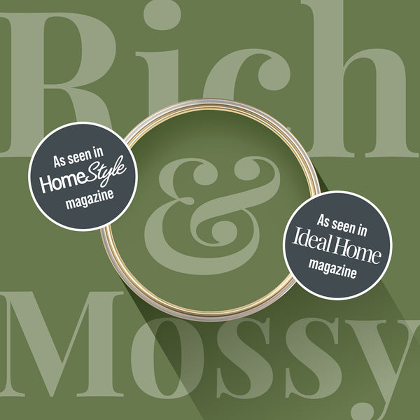 Overhead shot of a tin of Forest Bathing from Zhoosh Paints.