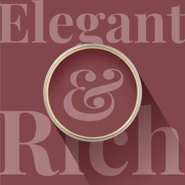 Overhead shot of a tin of Glass of Red from Zhoosh Paints.