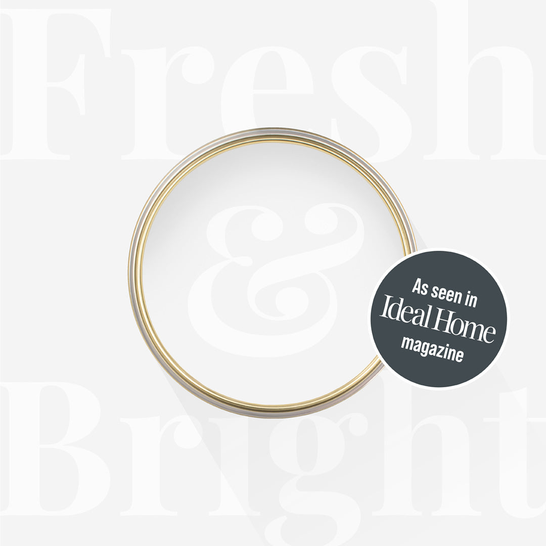 Overhead shot of a tin of Morning Frost from Zhoosh Paints.