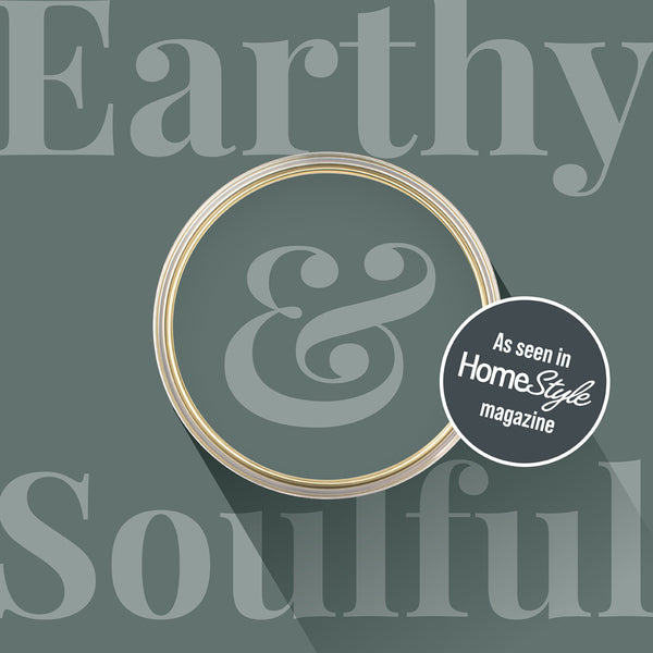 Overhead shot of a tin of New Forest Fern from Zhoosh Paints.