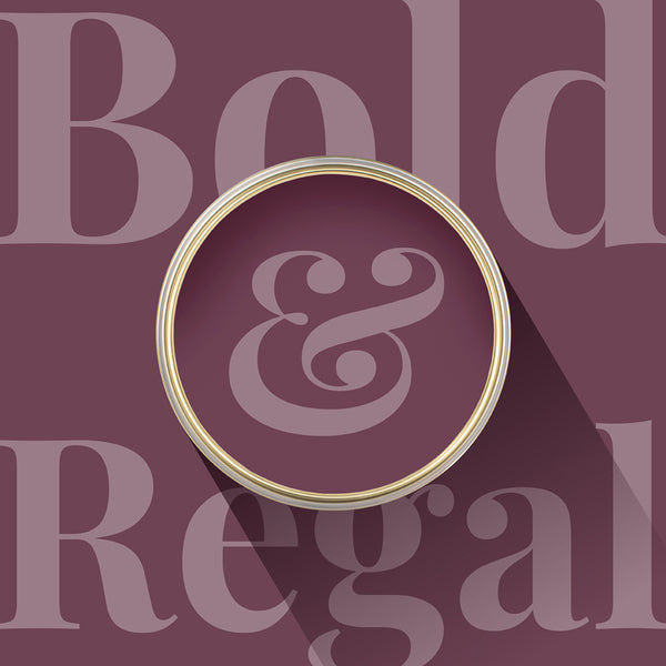 Overhead shot of a tin of Purple Velvet from Zhoosh Paints.