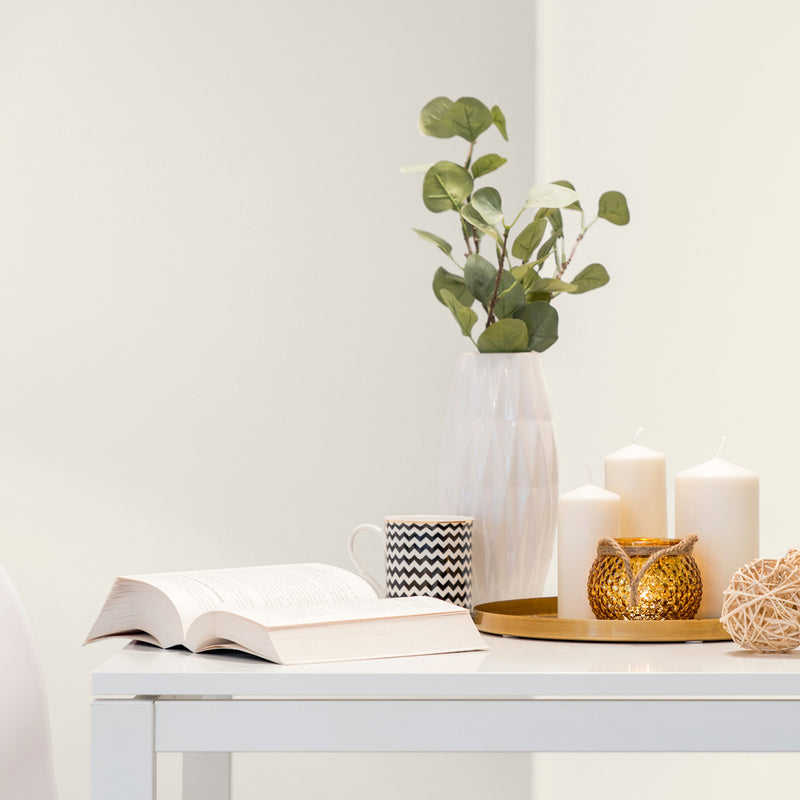 A room decorated with Sandy Toes, a stone beige paint from Zhoosh Paints.