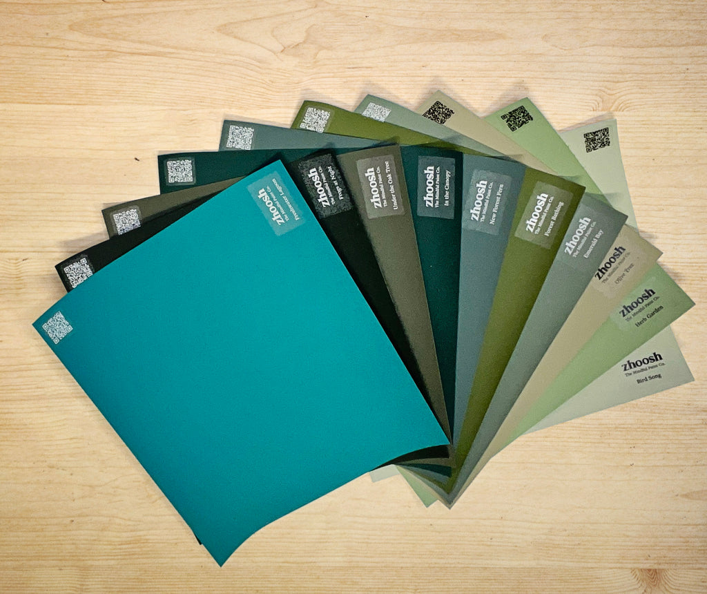Green Paint Samples | Zhoosh Paints