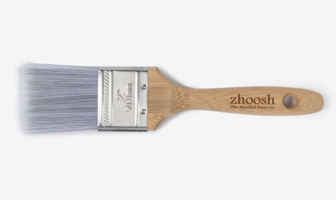 2" paint brush with bamboo handle